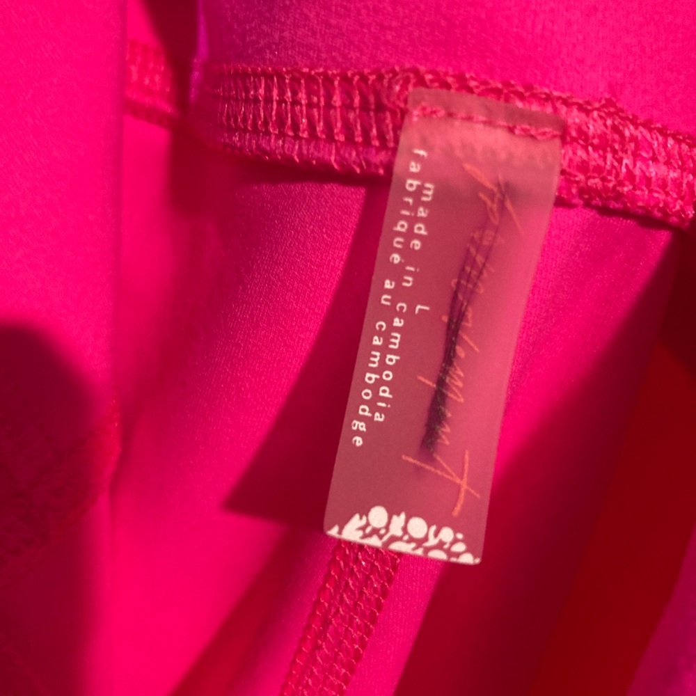 FP Movement by Free People Neon Pink Leggings L - Picture 4 of 5